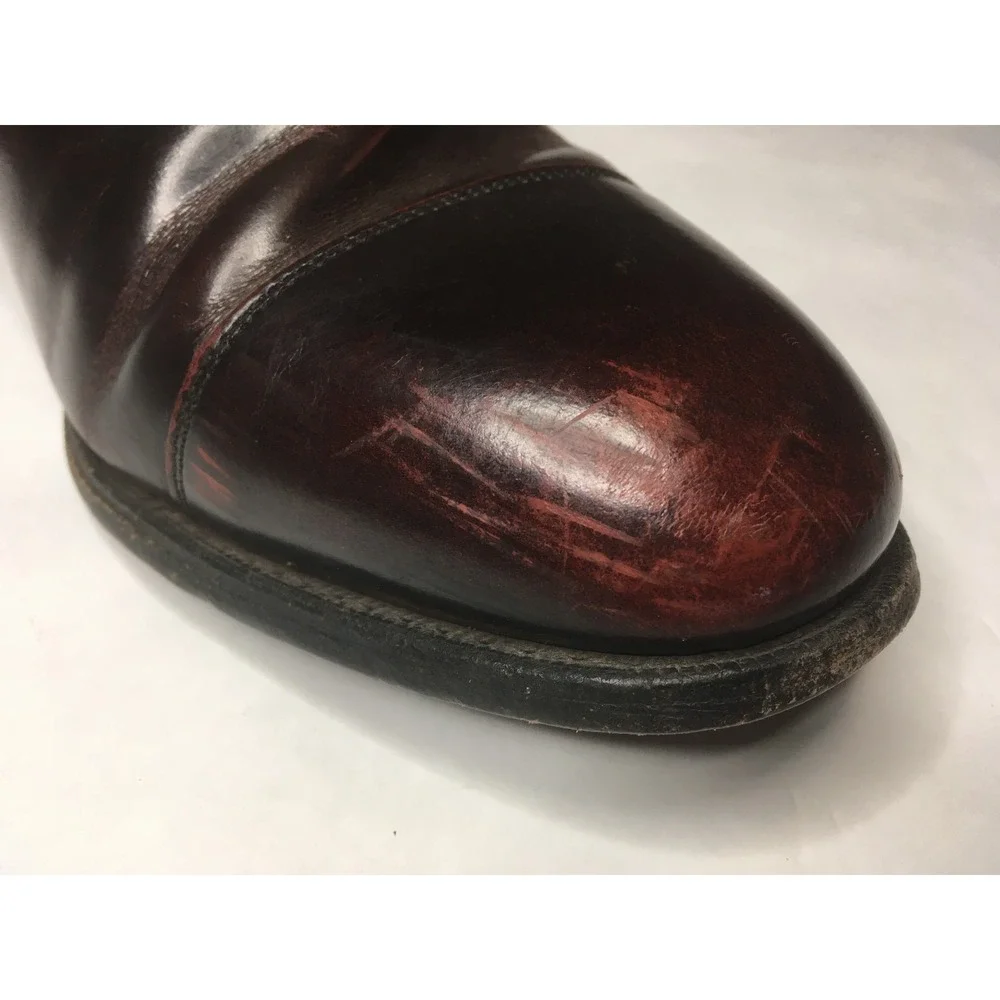 JOHNSTON & MURPHY Optima Mens Dress Shoes Size‎ 8.5 Oxford, Burgundy, Q